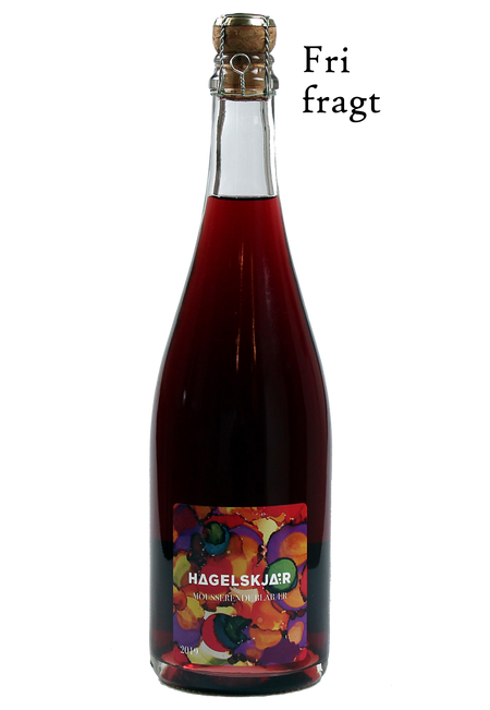 Mousserende blåbærvin 2019 fra Hagelskjær